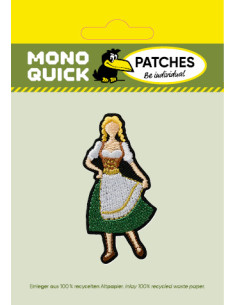 Applikation, Patch, Bügelbild: Frau mit Dirndl 2