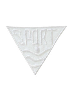 Applicatie, Patch, Strijkapplicatie: Driehoek sport, wit