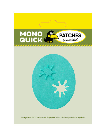 Appliques, Patch, Écusson thermocollant: Patch 2pcs Turquoise Splash