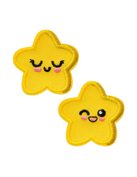 Appliques, Patch, Écusson thermocollant: Set de 2 étoiles