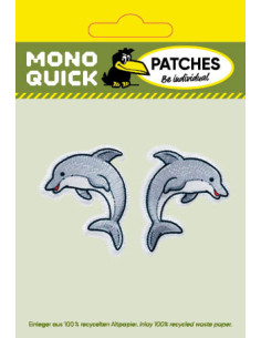 Appliques, Patch, Écusson thermocollant : Set de dauphins 2