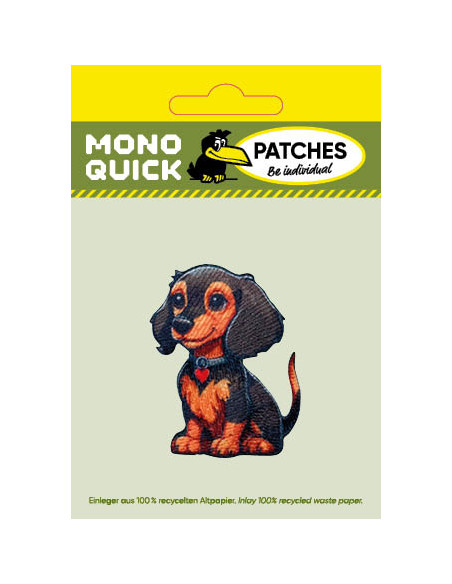 Appliques, Patch, Écusson thermocollant : Chien brun foncé