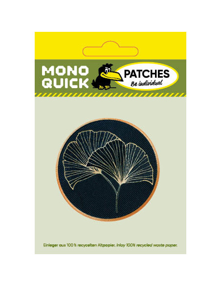 Applikation, Patch, Bügelbild: Ginkgo Blätter