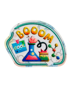 Applikation, Patch, Bügelbild: Boom Naturwissenschaft