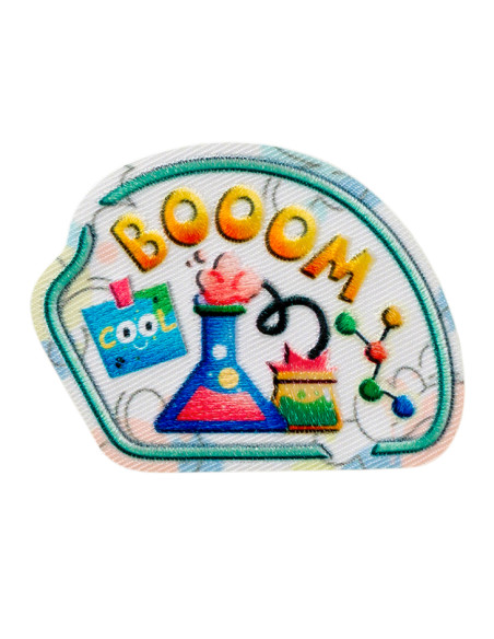 Applikation, Patch, Bügelbild: Boom Naturwissenschaft