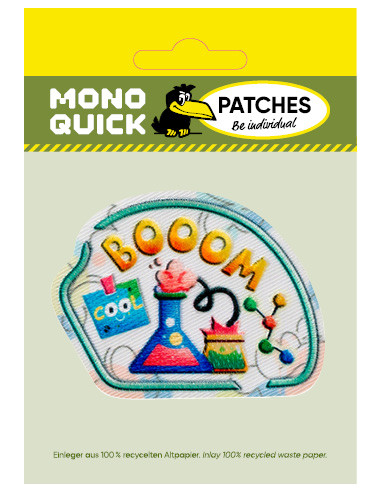 Applikation, Patch, Bügelbild: Boom...