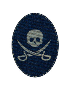 Application, Patch, Repassant : Jeansflick Pirat Inh. 2 pcs.