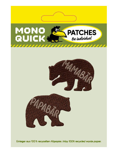 Applicatie, Patch, Strijkapplicatie: Mama+Papa...