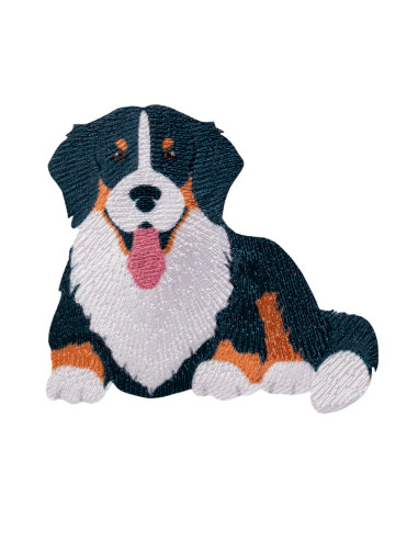 Applikation, Patch, Bügelbild: Hund Berner