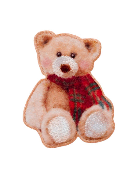 Appliques, Patch, Écusson thermocollant : Ours avec écharpe