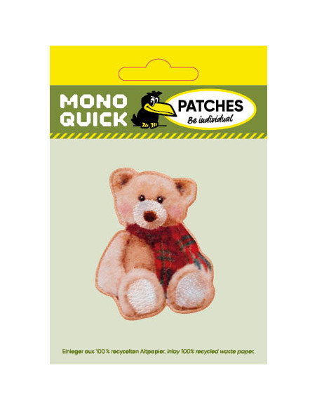 Appliques, Patch, Écusson thermocollant : Ours avec écharpe