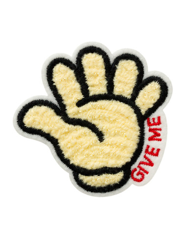 Applikation, Patch, Bügelbild: Give me 5