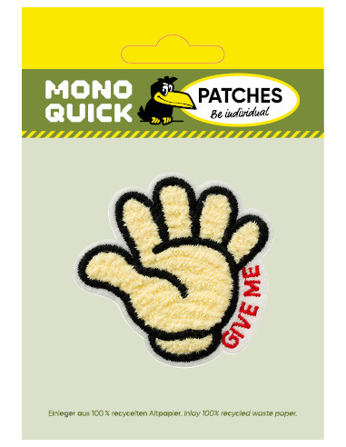 Applikation, Patch, Bügelbild: Give me 5