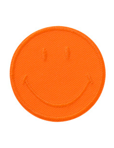 Appliques, Patch, Écusson thermocollant: Smiley© Orange