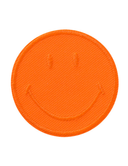 Appliques, Patch, Écusson thermocollant: Smiley© Orange