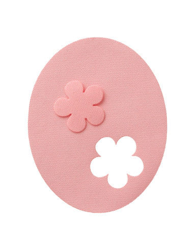Applicatie, Patch, Strijkapplicatie: Patch 2st. roze bloem