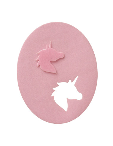 Appliques, Patch, Écusson thermocollant: Patch 2pcs rose licorne