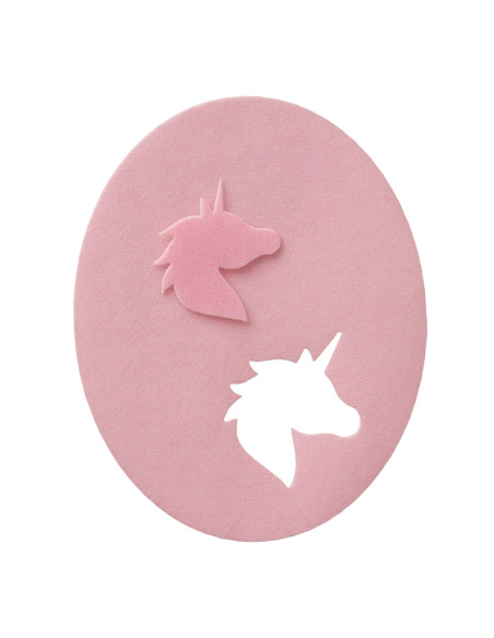 Rapiécer, Patch, Écusson thermocollant: Patch 2pcs rose licorne