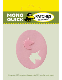 Pleister, Patch, Strijkapplicatie: Patch 2st. roze eenhoorn 2