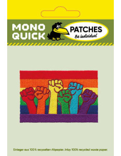 Applikation, Patch, Bügelbild: Flagge Regenbogen 2