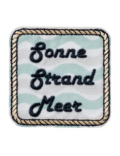 Applicatie, Patch, Strijkapplicatie: Zon, strand, zee