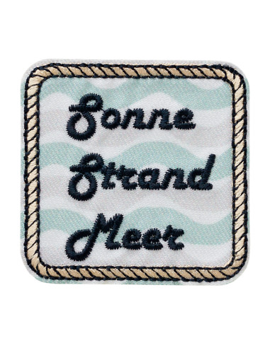 Appliques, Patch, Écusson thermocollant: Soleil, plage, mer