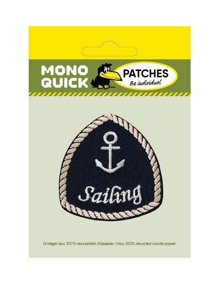 Applikation, Patch, Bügelbild: Sailing Dreieck
