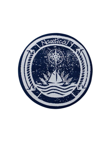 Applikation, Patch, Bügelbild: Nautical Etikett