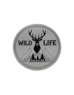 Appliqué, Patch, Iron-on:  Wild Life label