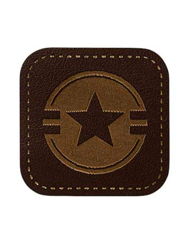 Appliques, Patch, Écusson thermocollant : Étoile de cuir
