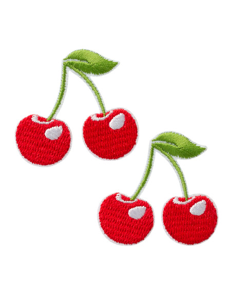 Appliques, Patch, Écusson thermocollant : Set de cerises