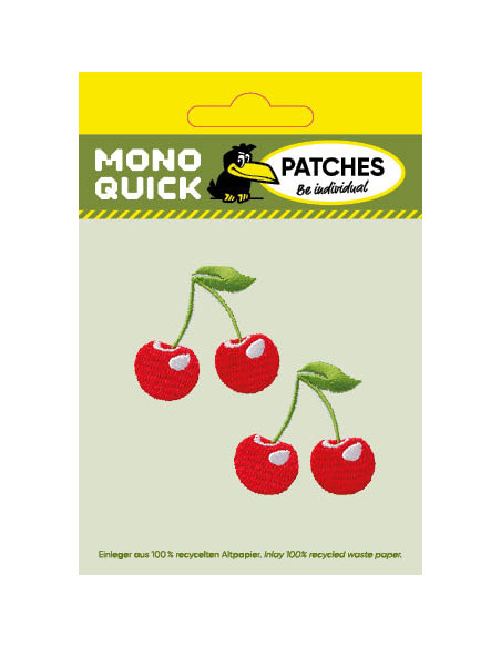 Applikation, Patch, Bügelbild: Kirschen Set