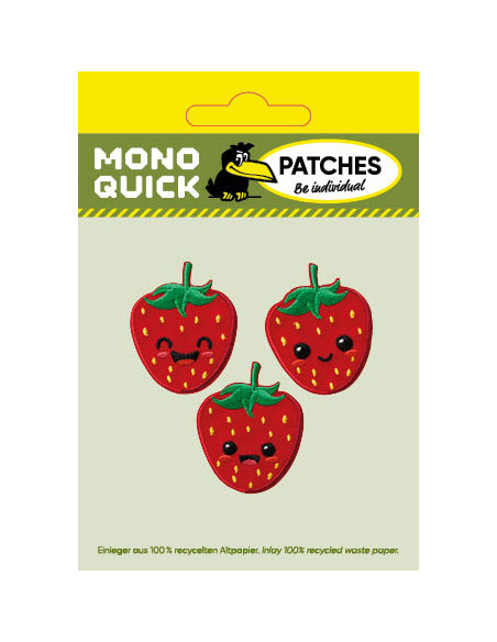 Appliques, Patch, Écusson thermocollant : Créer des fraises