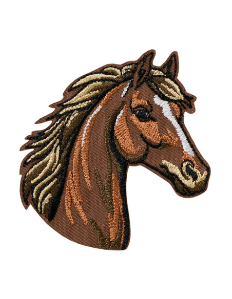 Appliques, Patch, Écusson thermocollant: Patch recyclé Tête de cheval