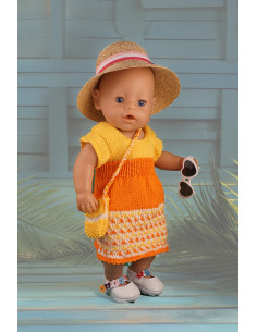 Modèle Klara: Robe été et son sac