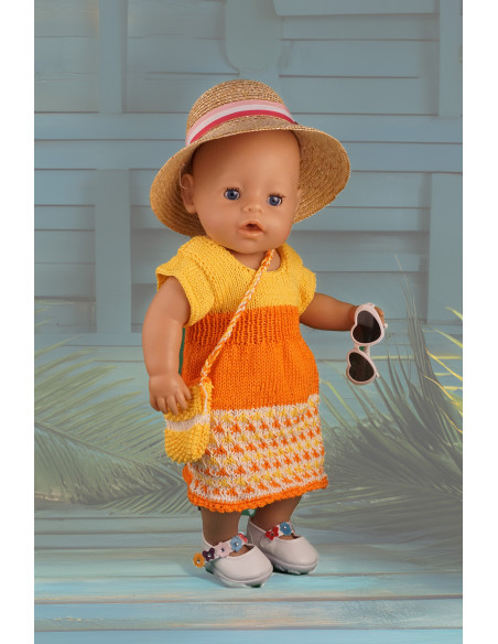 Modèle Klara: Robe été et son sac