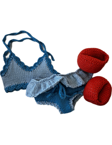 Modèle Kiara: Bikini, claquettes, flotteurs et...