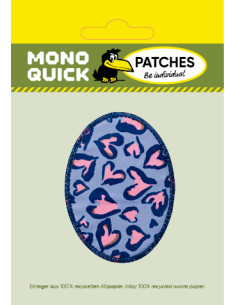 Applicatie, Patch, Strijkapplicatie: Patch hartjes blauw... 2