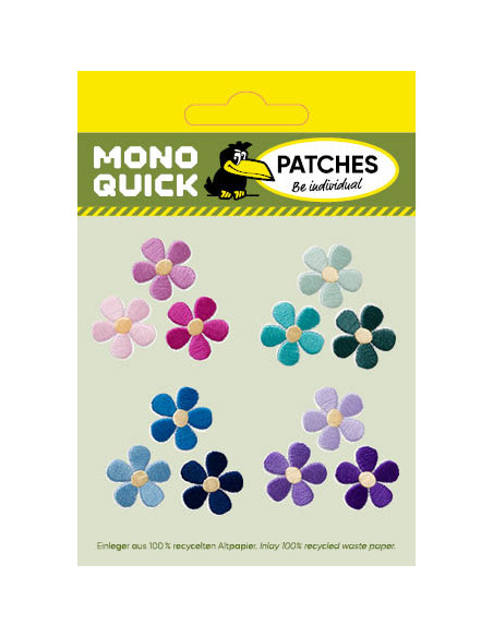 Applikation, Patch, Bügelbild: Sort. 10 - Blumen Set