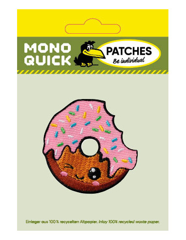 Applikation, Patch, Bügelbild: Donut