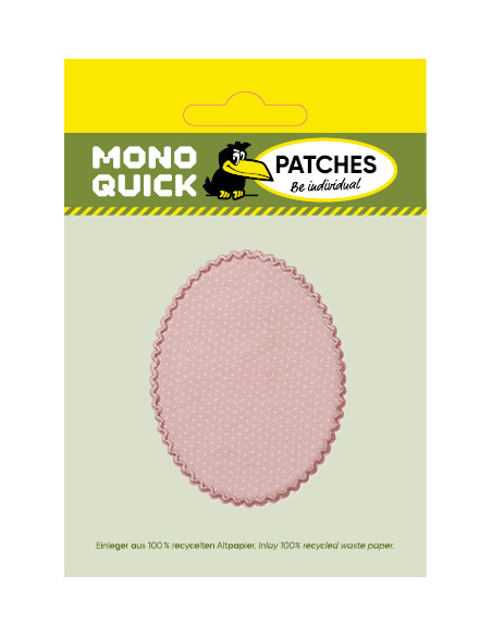 Rapiécer, Patch, Écusson thermocollant : Patchs 2 pcs. rose à pois