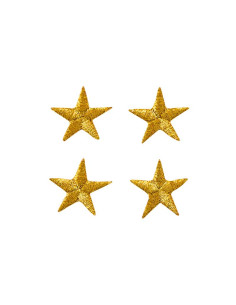 Applicatie, Patch, Strijkapplicatie: 4 sterren, goud 17mm