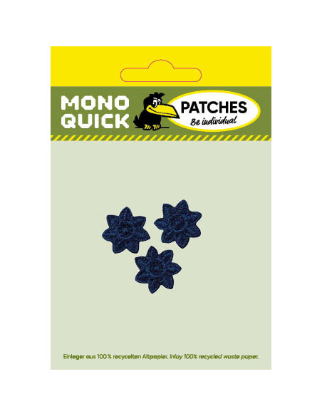 Applicatie, Patch, Strijkapplicatie: 3 sterren, blauw