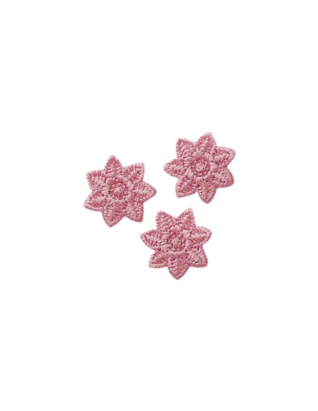 Appliques, Patch, Écusson thermocollant :3 petites étoiles, roses