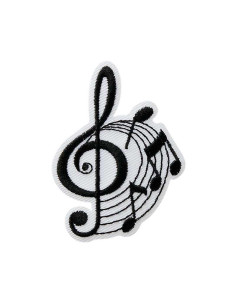 Applikation, Patch, Bügelbild: Noten