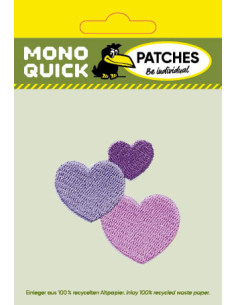 Appliques, Patch, Écusson thermocollant : Cœurs de couleur 2