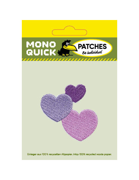 Appliques, Patch, Écusson thermocollant : Cœurs de couleur