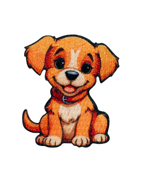 Appliques, Patch, Écusson thermocollant : Chien brun clair