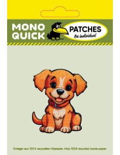 Applikation, Patch, Bügelbild: Hund hellbraun 2