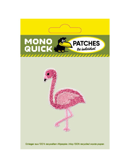 Appliques, Patch, Écusson thermocollant : Flamant rose